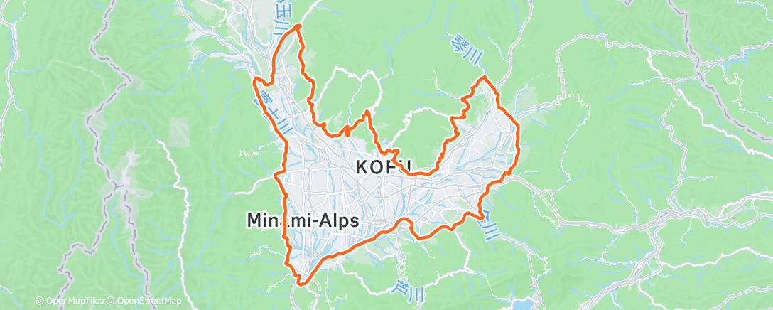 Карта физической активности (Morning Ride)