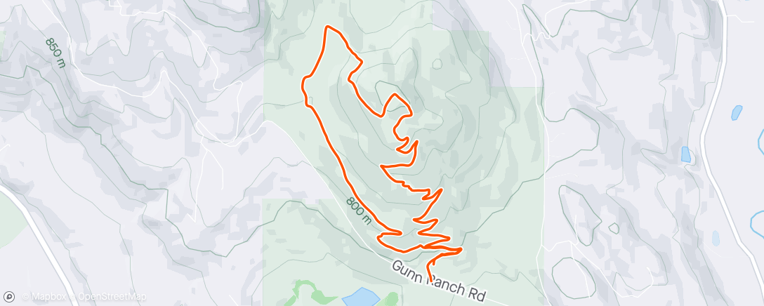 Mapa da atividade, Lewis Butte