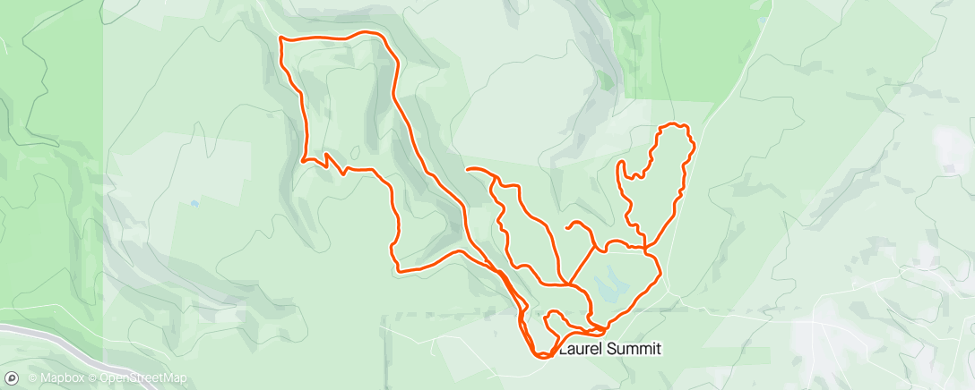 Map of the activity, Laurel mtn