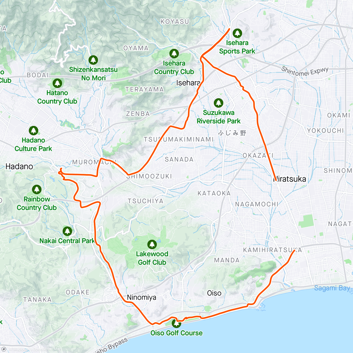 Map of the activity, リハビリライド