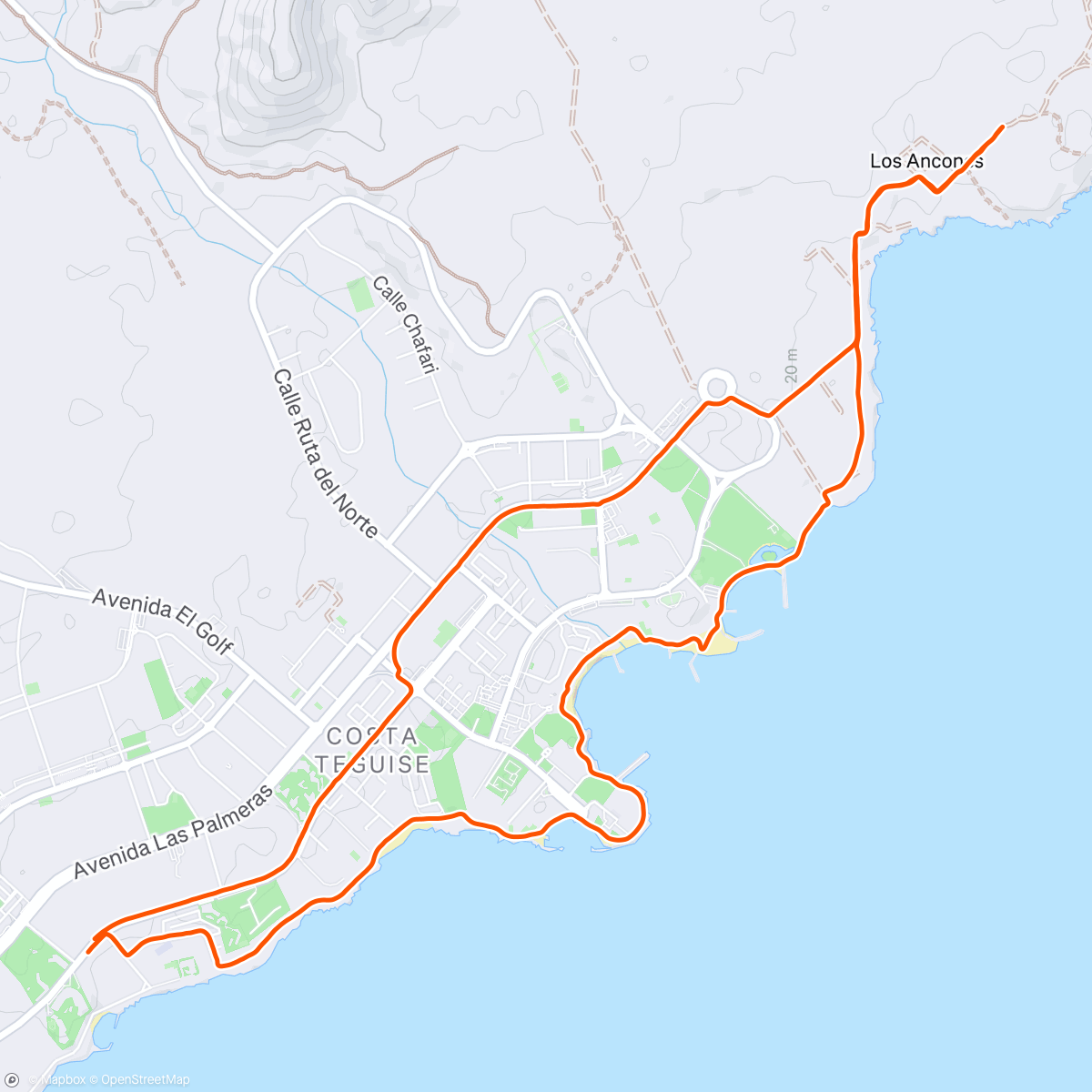 Map of the activity, Halo-ID day 7 - last run before heading home