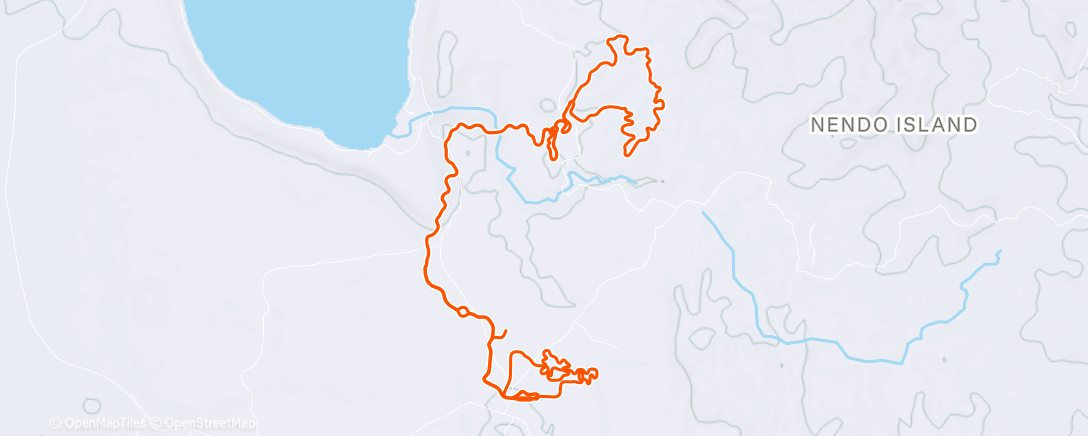 Map of the activity, Zwift - Temples and Towers in Makuri Islands