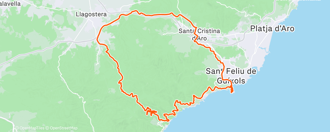 Map of the activity, Morning Ride