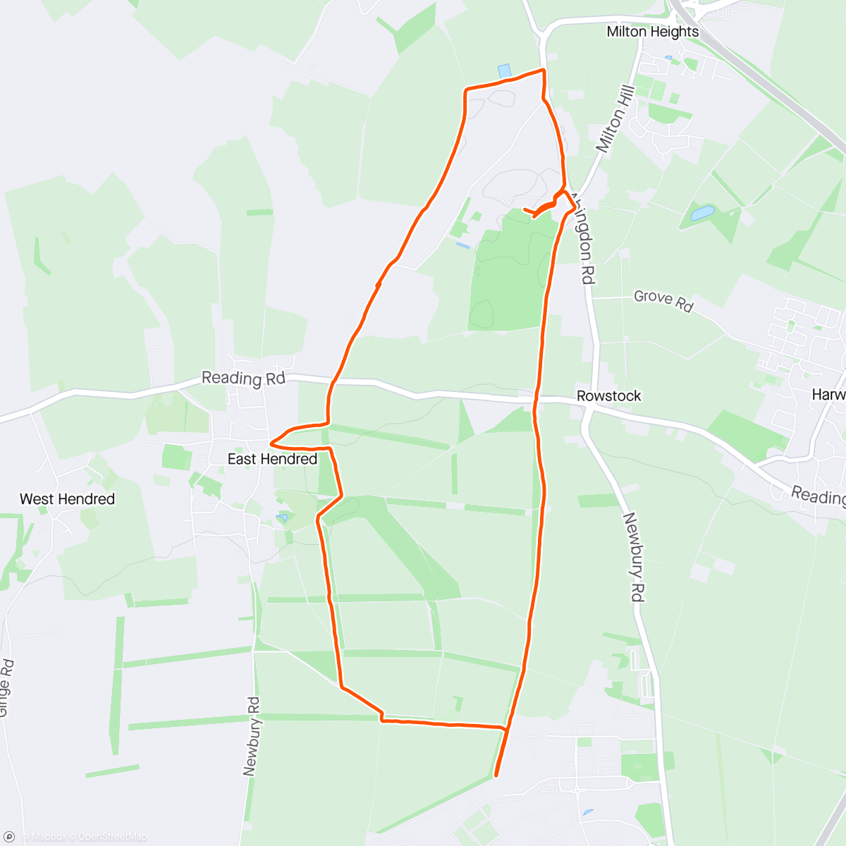 Map of the activity, Another run whilst abroad in Oxfordshire… getting over a cold 🙄🤒