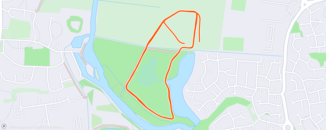Map of the activity, Pocket parkrun - St Neots, England ☁️