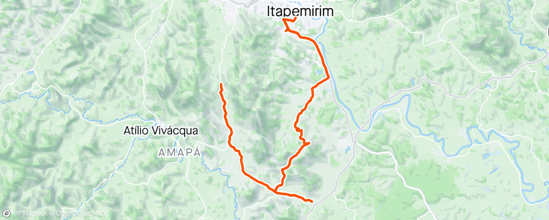 Map of the activity, Pedal Cedo