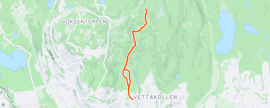 Map of the activity, Nordic Walking