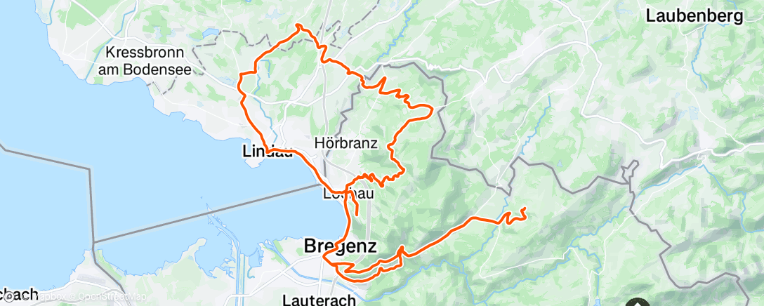 Mapa de la actividad (Radfahren)