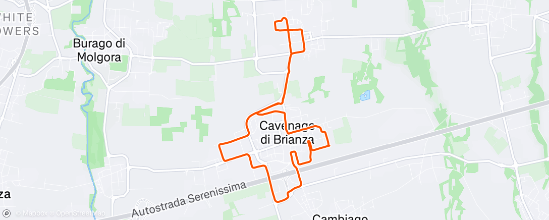 Карта физической активности (Corsa mattutina)