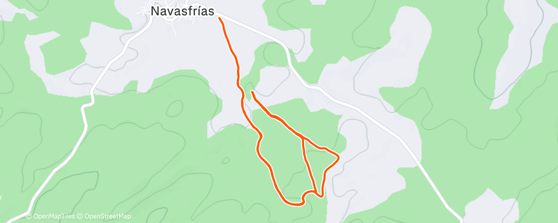 Map of the activity, Morning Trail Run