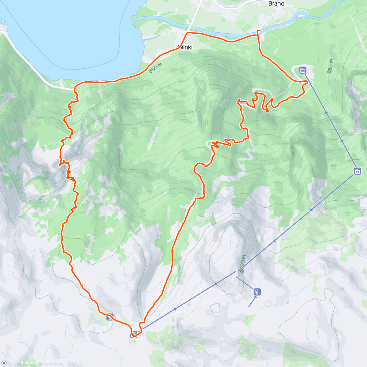活动地图，Seewand Klettersteig 👌
echt schön, echt lang, echte Herausforderung 😅