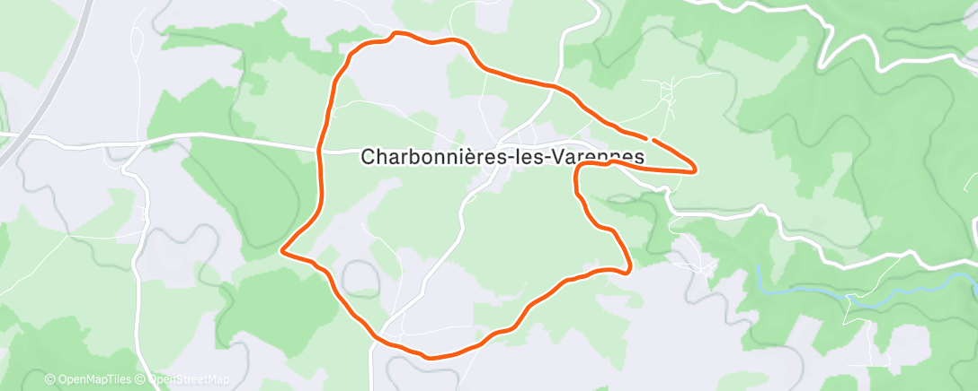 Map of the activity, Footing avec la famille et les molosses
