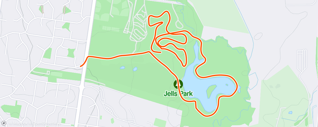 Map of the activity, Jells warm down