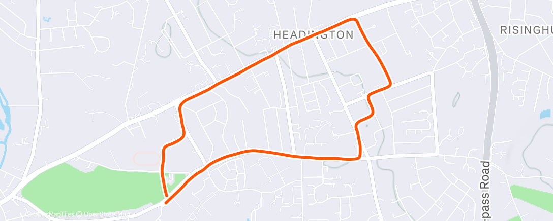 Map of the activity, Free Run before the vets