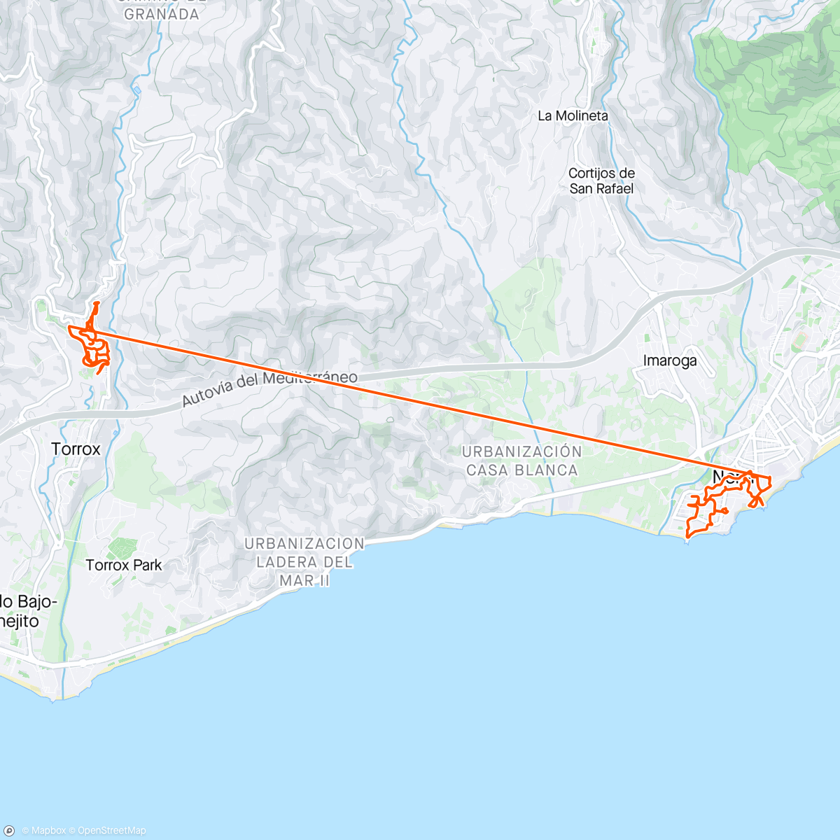 Map of the activity, 🇪🇸 Torrox - Nerja