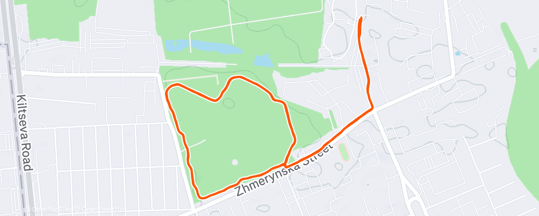 Карта физической активности (Morning Run)