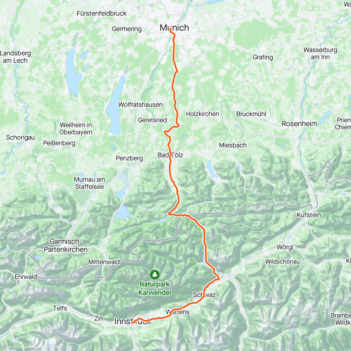 Mappa dell'attività Bavor und Tyrol