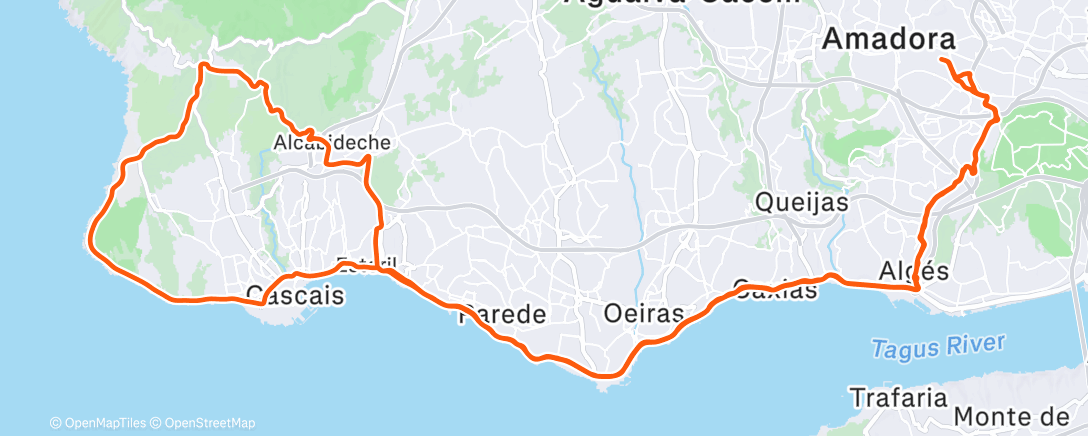 Mapa de la actividad (Morning Ride)