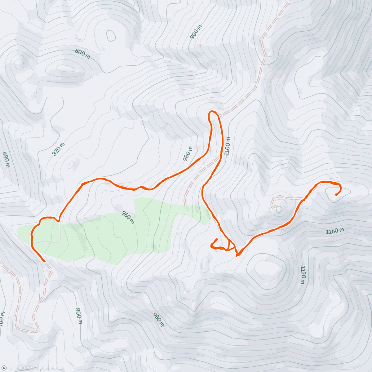 Map of the activity, Mt Konocti County Park: Wright Peak