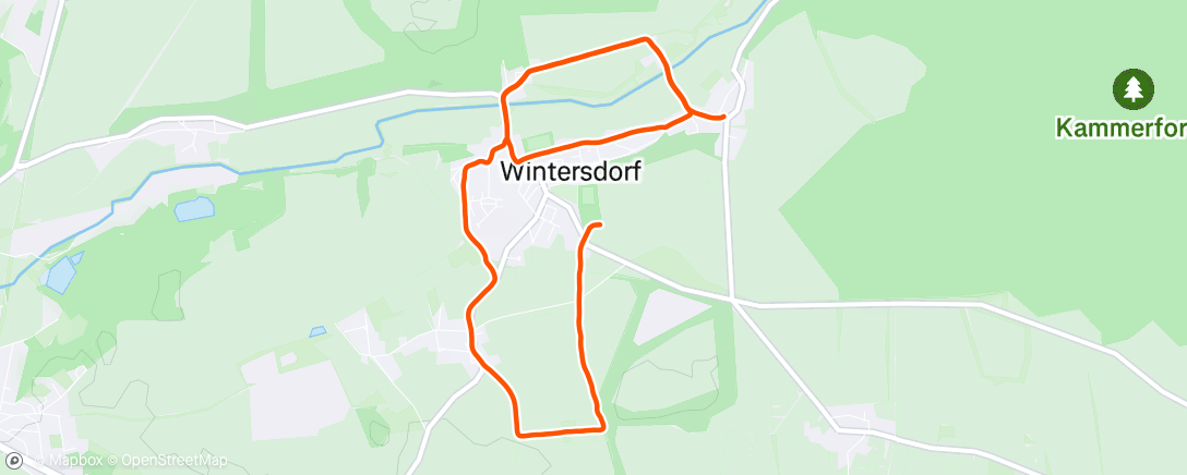 Map of the activity, Abendlauf