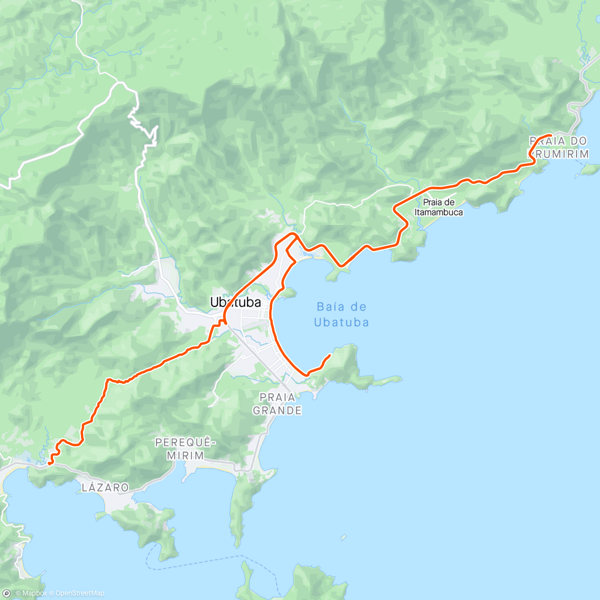Map of the activity, UB515 - Ultramaratona 84km