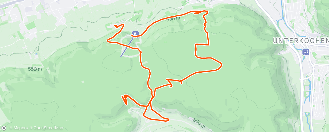 Mappa dell'attività Carrera de montaña matutina