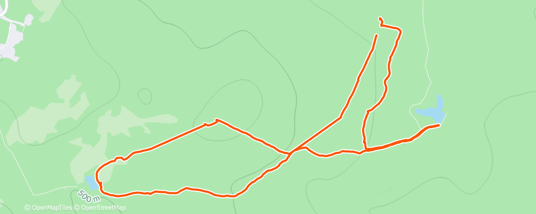 Map of the activity, Morning Hike