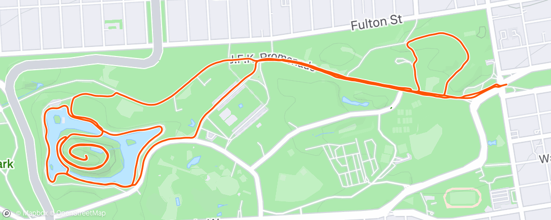 Map of the activity, Morning Run