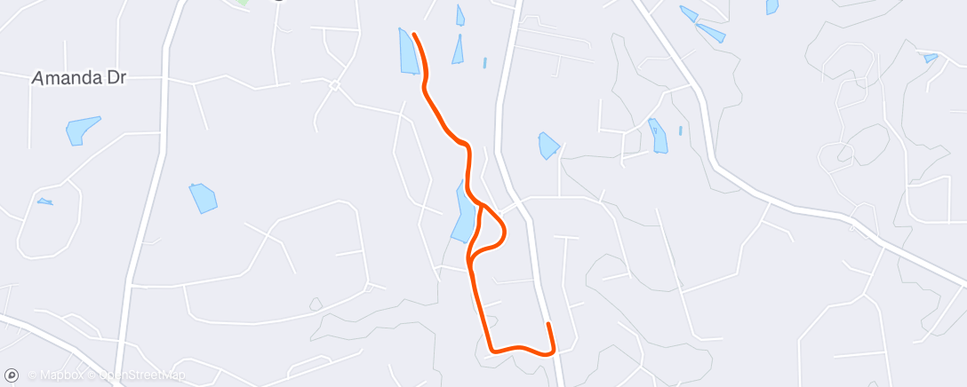 Map of the activity, Morning Walk