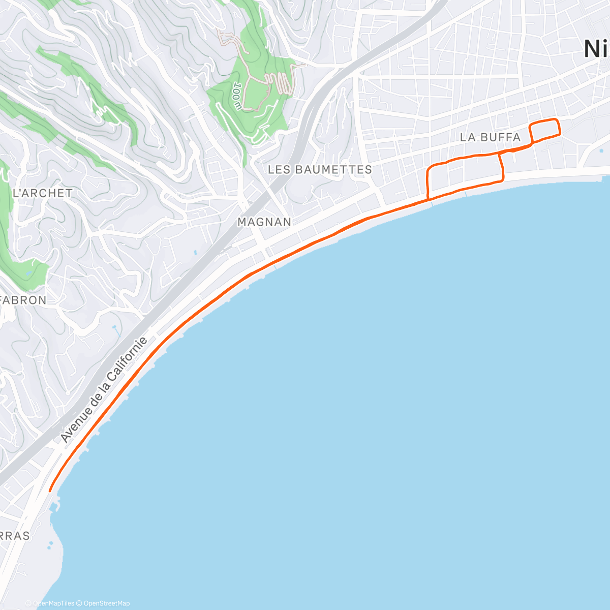 Mapa de la actividad (Lunch Run)