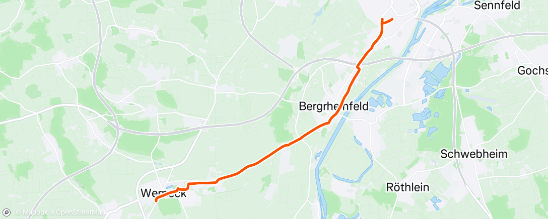 Map of the activity, Fahrt am Nachmittag