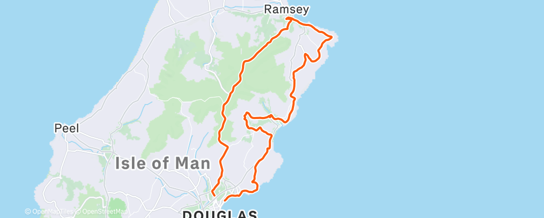 Map of the activity, Morning Ride