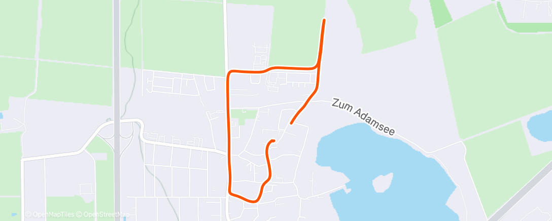 Map of the activity, Morning Run
