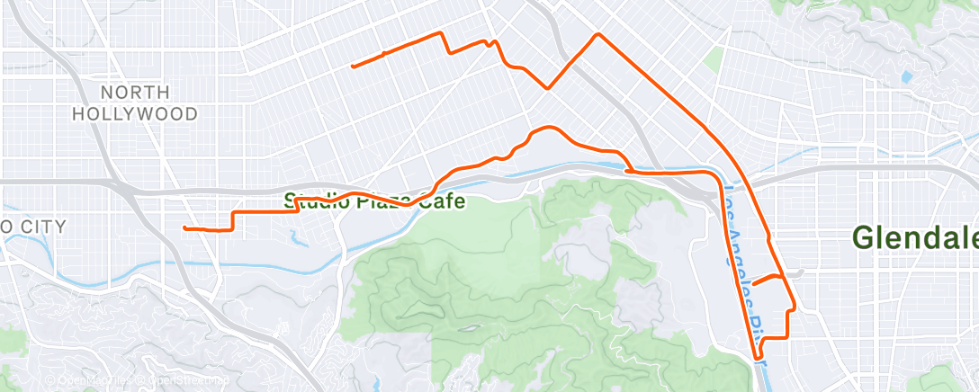 Map of the activity, Afternoon Ride