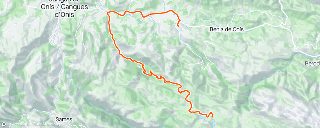 Map of the activity, Lagos de Covadonga