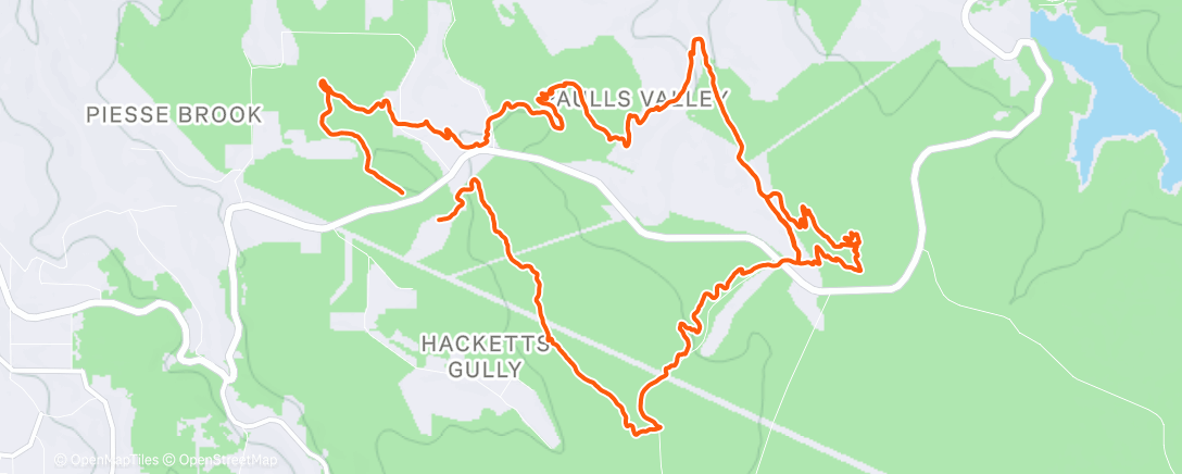 Map of the activity, Lunch Ride