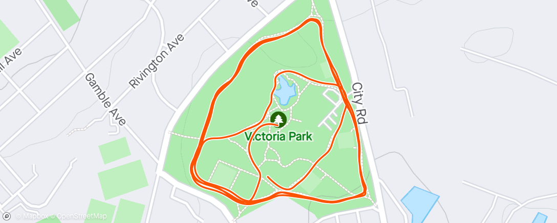 Map of the activity, St Helens parkrun