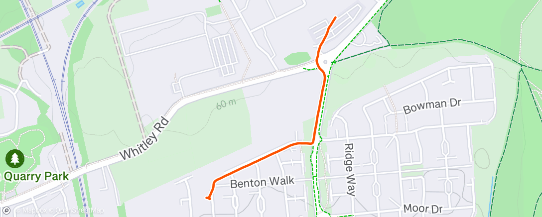 Map of the activity, Morning Walk