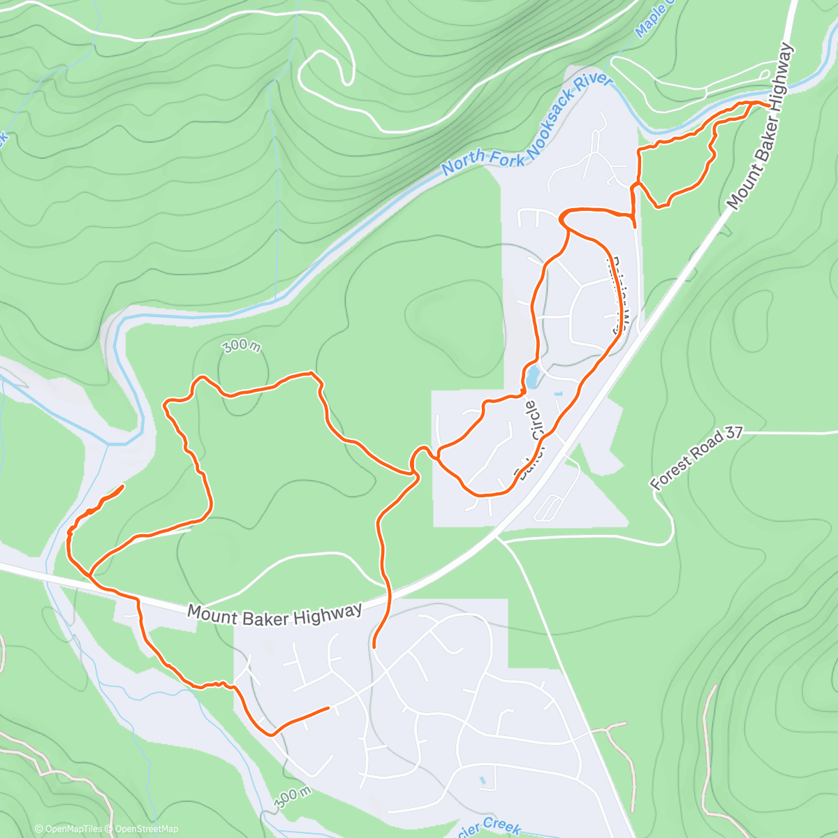 Карта физической активности (Afternoon Run)