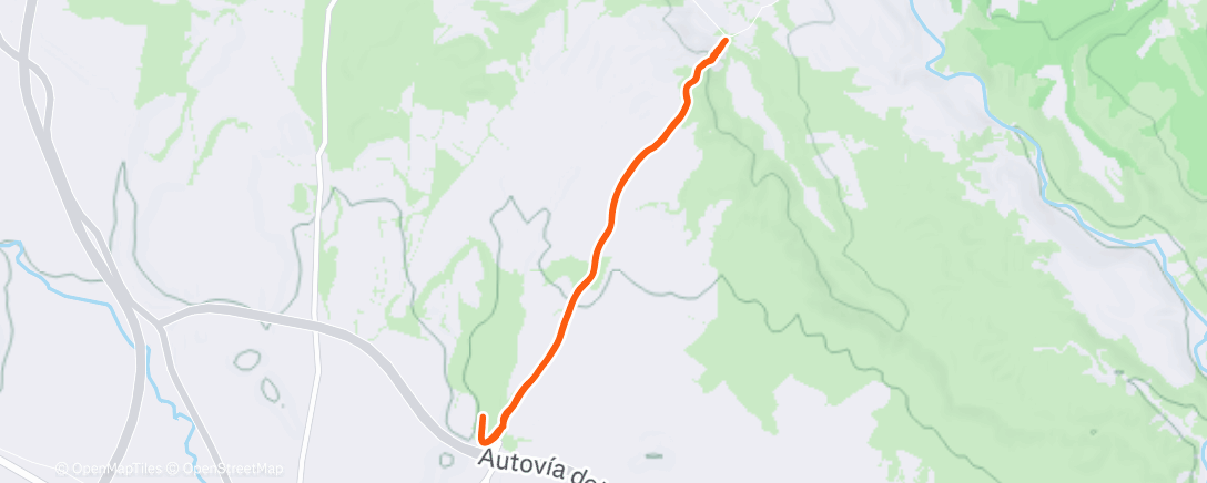 Map of the activity, Lunch Trail Run