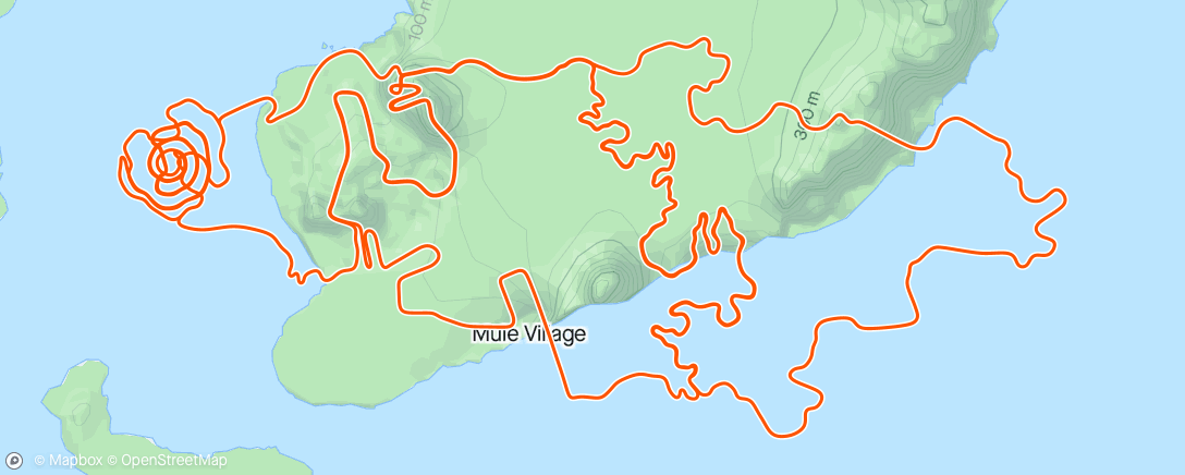 Карта физической активности (Zwift - Big Foot Hills in Watopia)