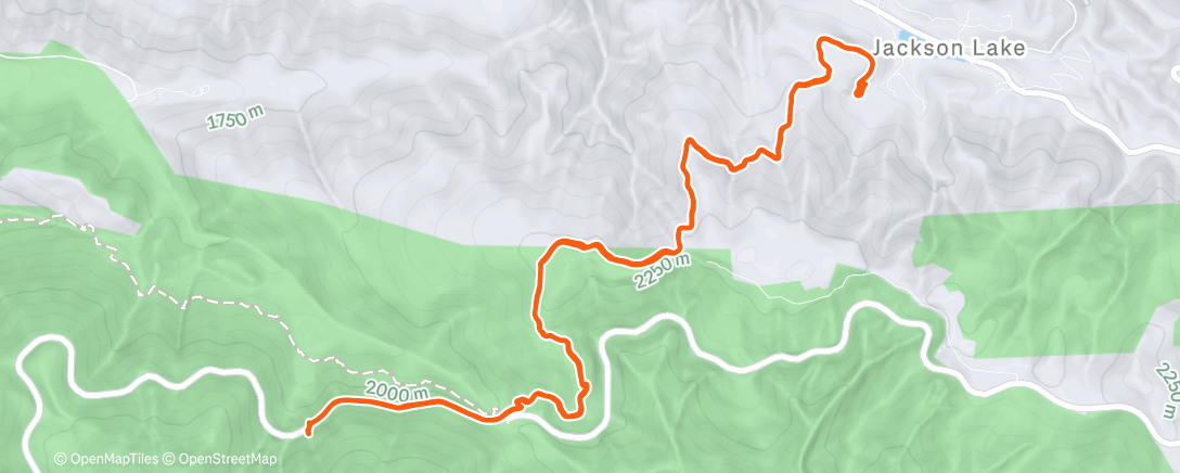 Map of the activity, Morning Run