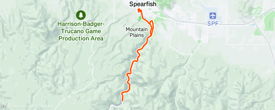 Map of the activity, Morning Ride