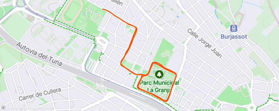 Map of the activity, Parc de la Granja Burjassot #59