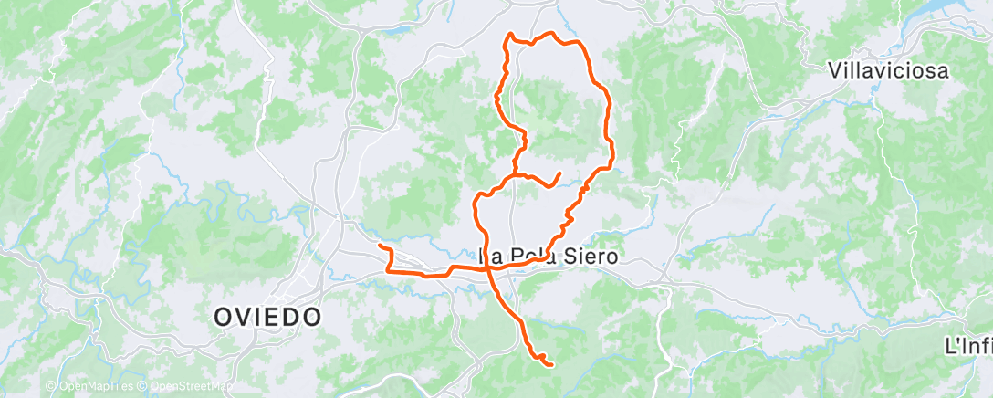 Mapa de la actividad (Carretera LGB)