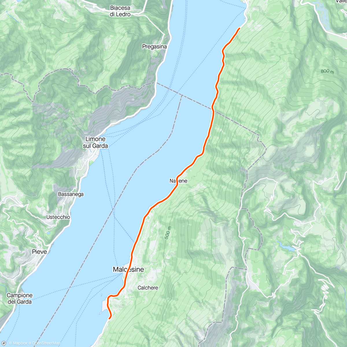 Map of the activity, ROUVY - Lago di Garda | Italy