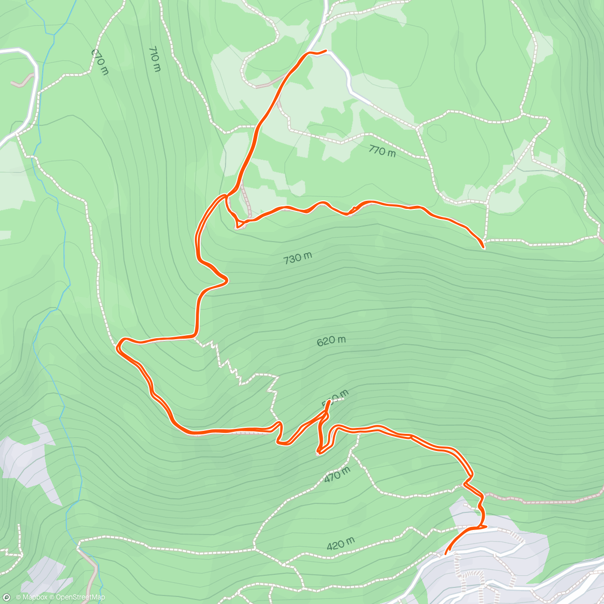 Map of the activity, Alla Montagna