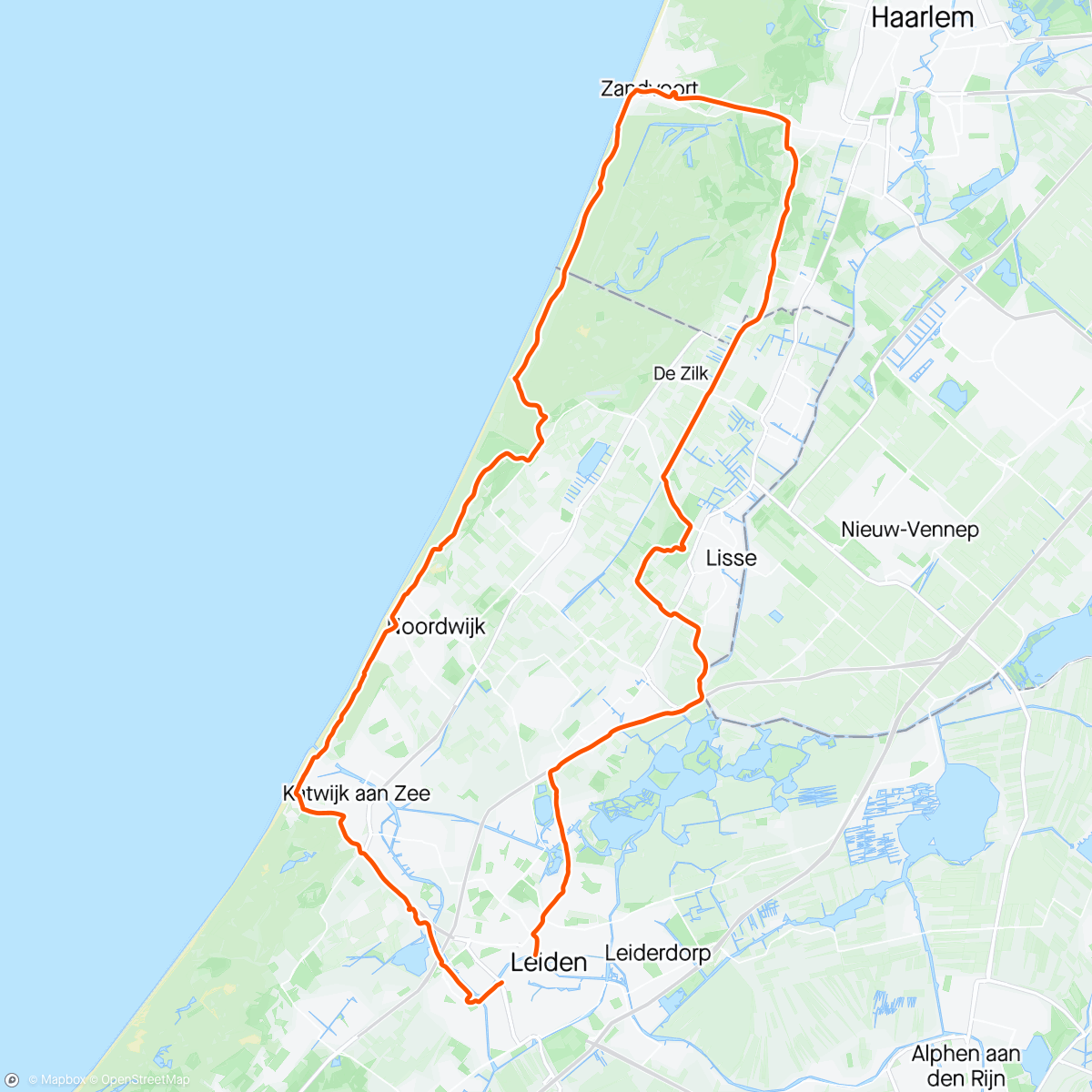 Mapa de la actividad, Rondje Zandvoort
