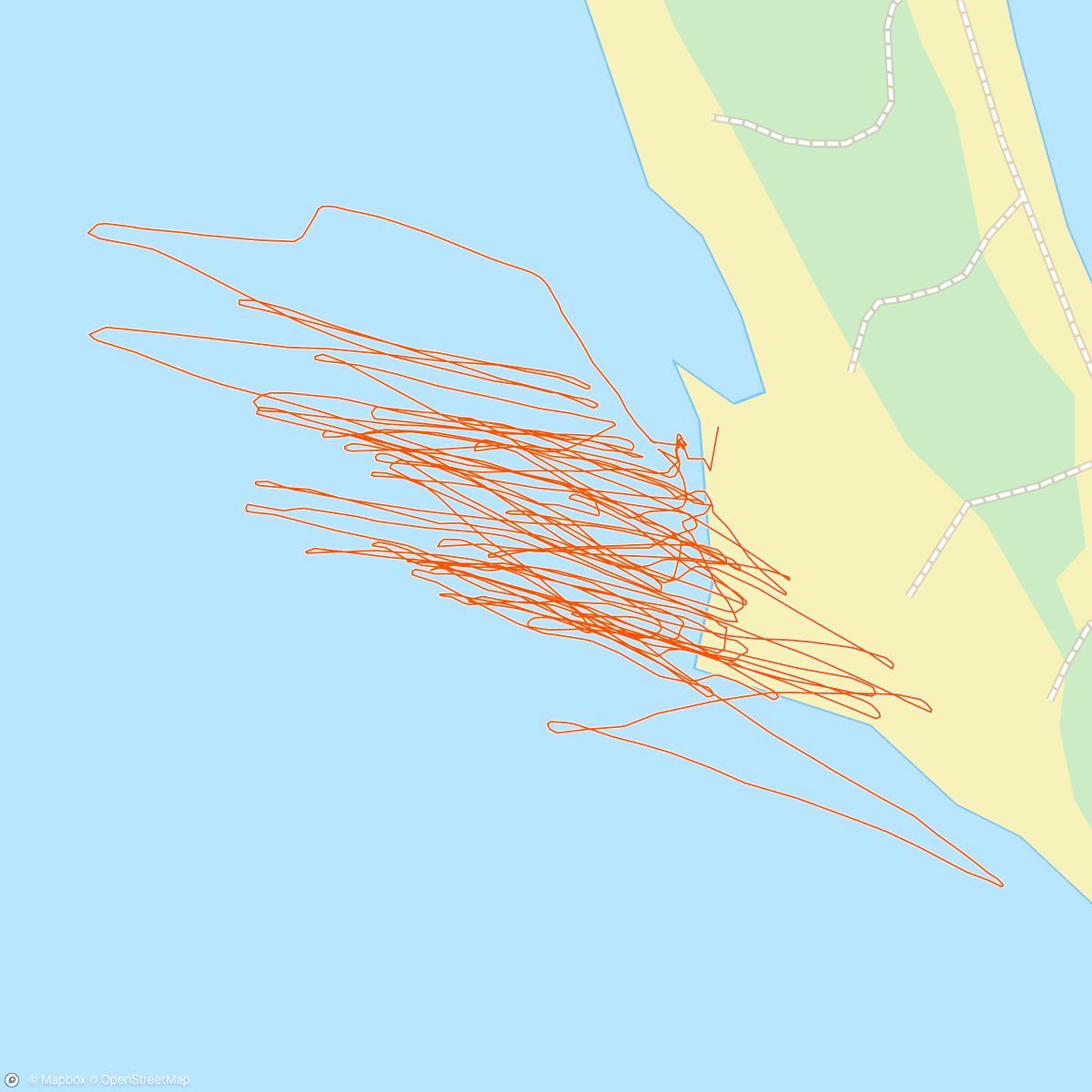 Map of the activity, Kiting Jimmys Beach😍😍😍