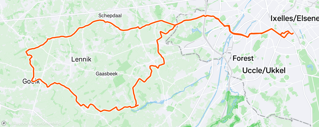 Map of the activity, Afternoon breakfast spin